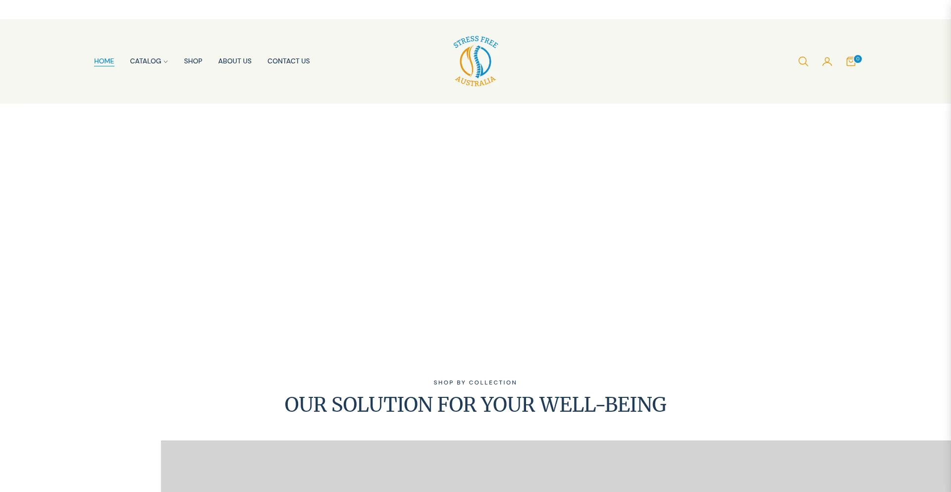 Website screenshot of Stressfreeaustralia.com.au