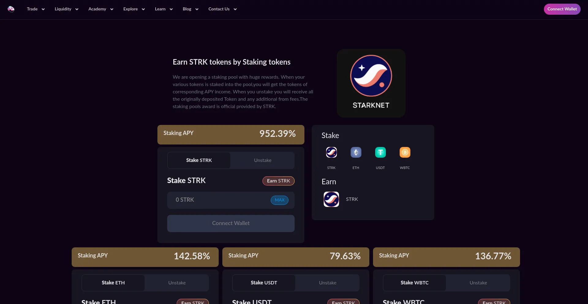 Website screenshot of Strk-sushi.top