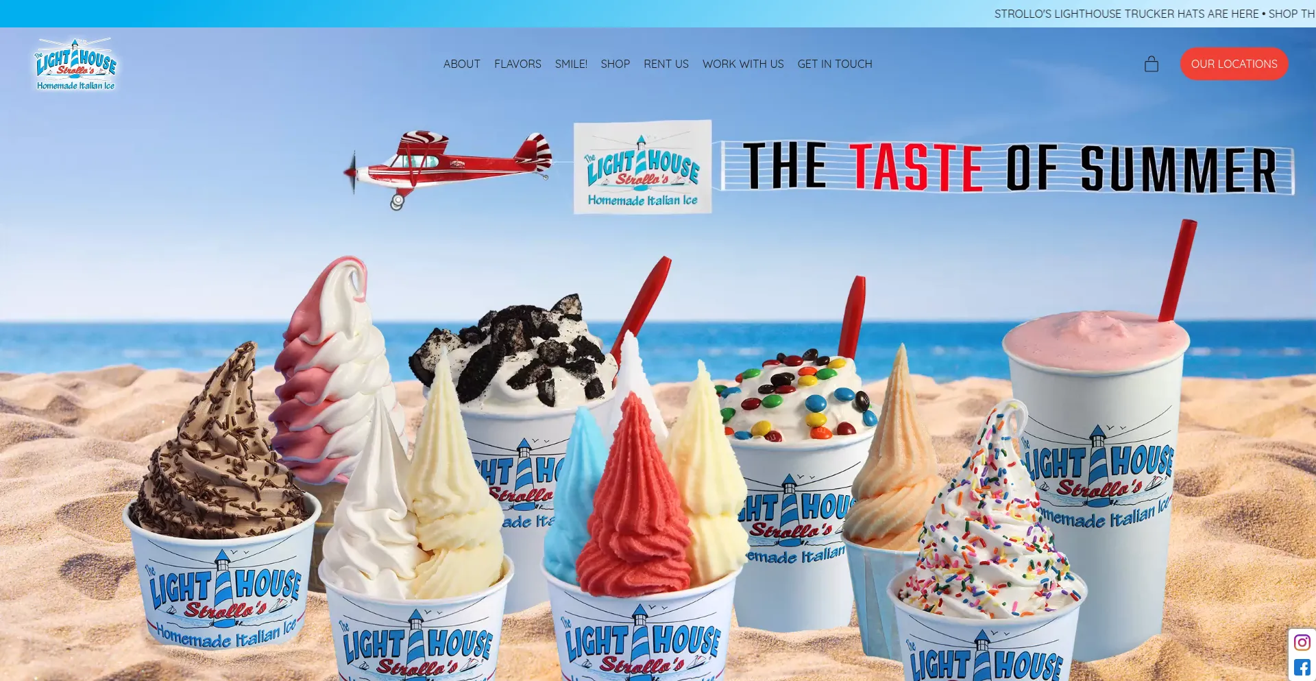 Website screenshot of Strolloslighthouse.com