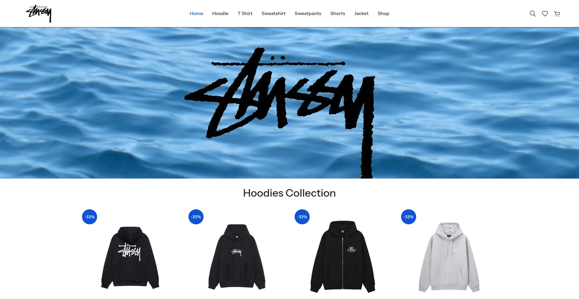Website screenshot of Stussystore.ca