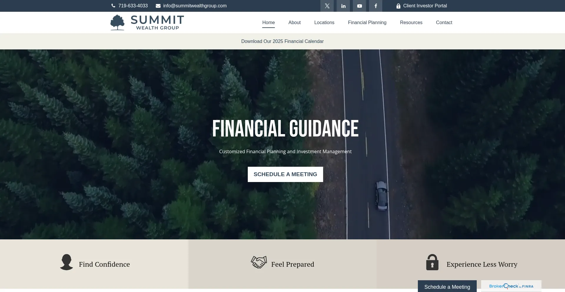 Website screenshot of Summitwealthgroup.com