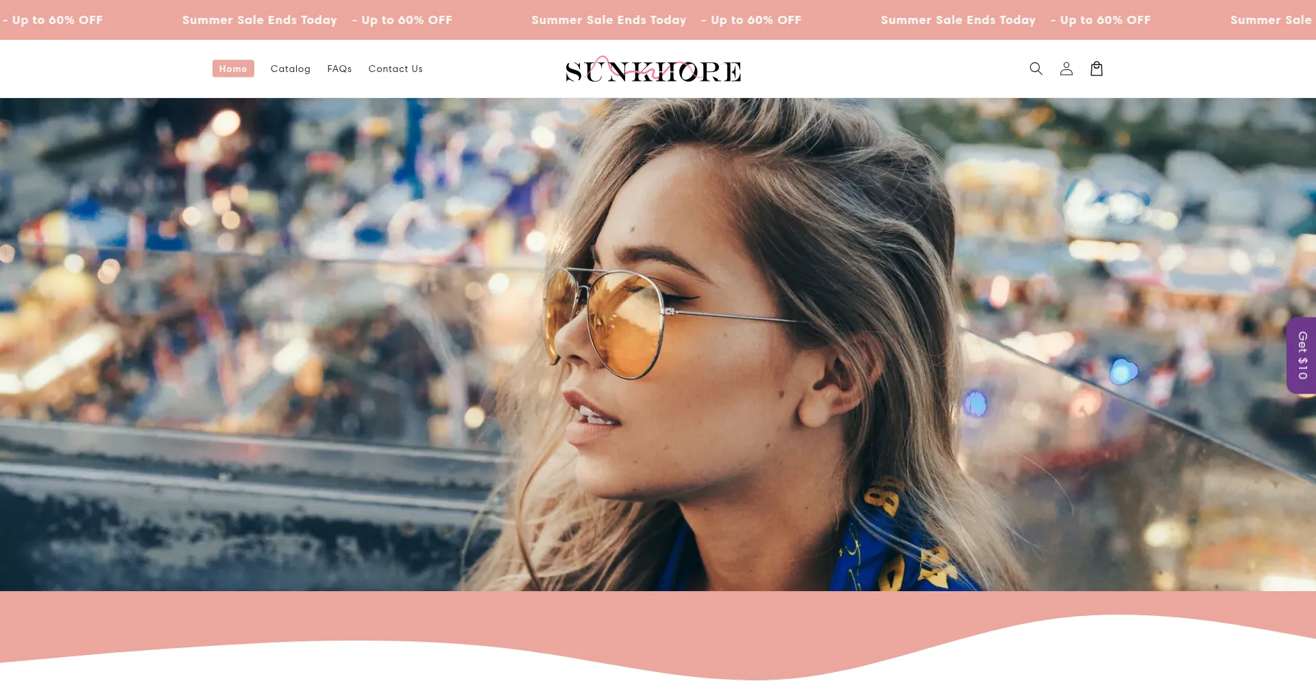 Website screenshot of Sunkhore.com