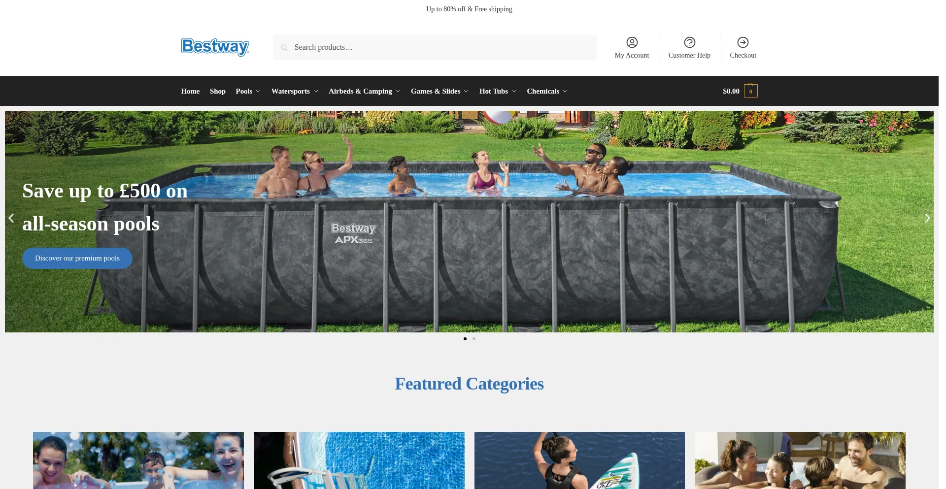 Website screenshot of Sunpooly.com