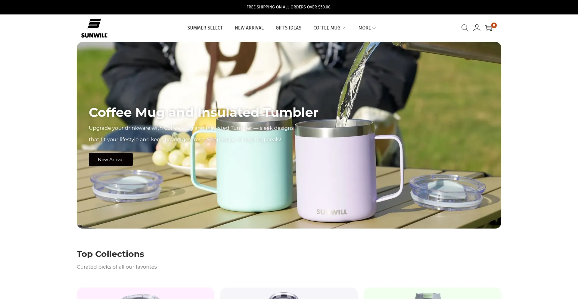 Sunwilltumbler.com Screenshot