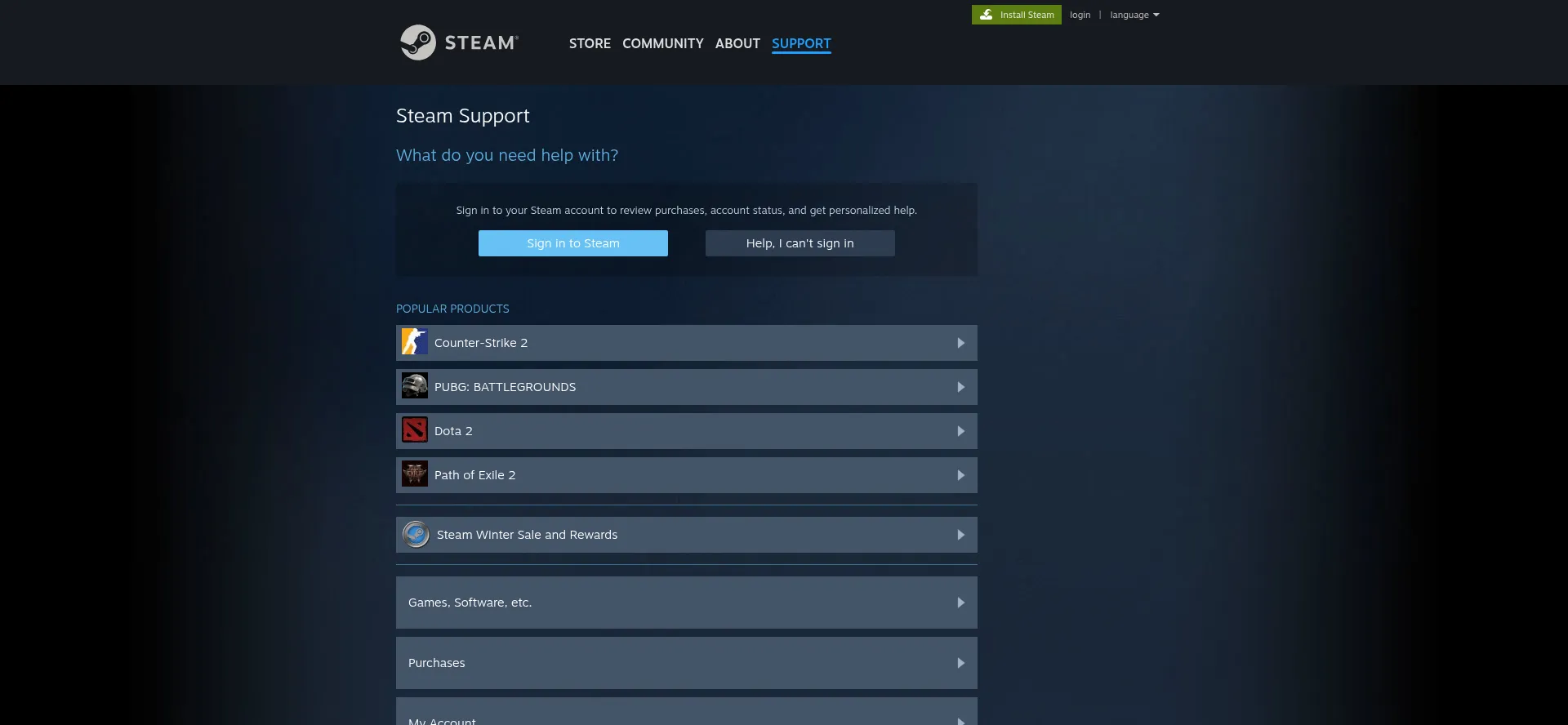 Support.steampowered.com