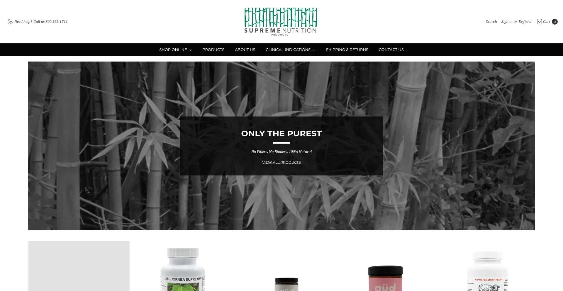 Supremenutritionproducts.com Screenshot