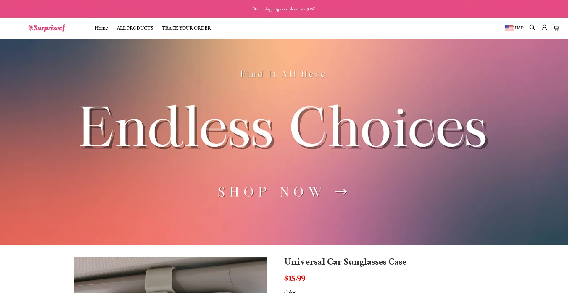 Surpriseof.com Screenshot