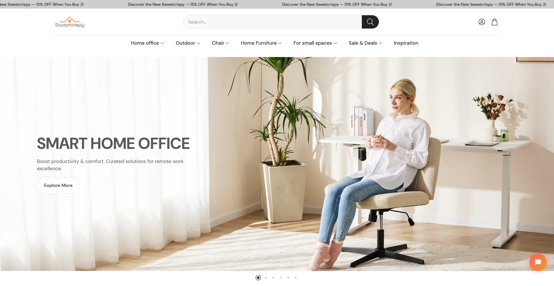 Website screenshot of Sweetcrispy.com