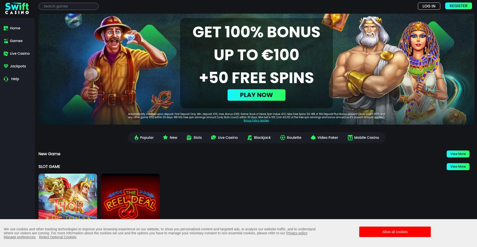 Ist Swiftcasino.com sicher und vertrauenswürdig?