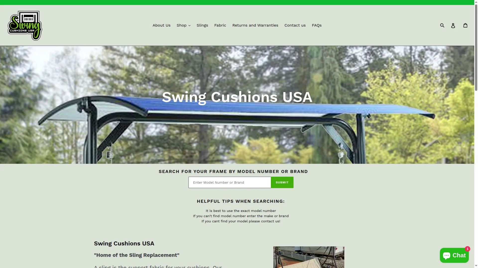 Swingcushionsusa.com