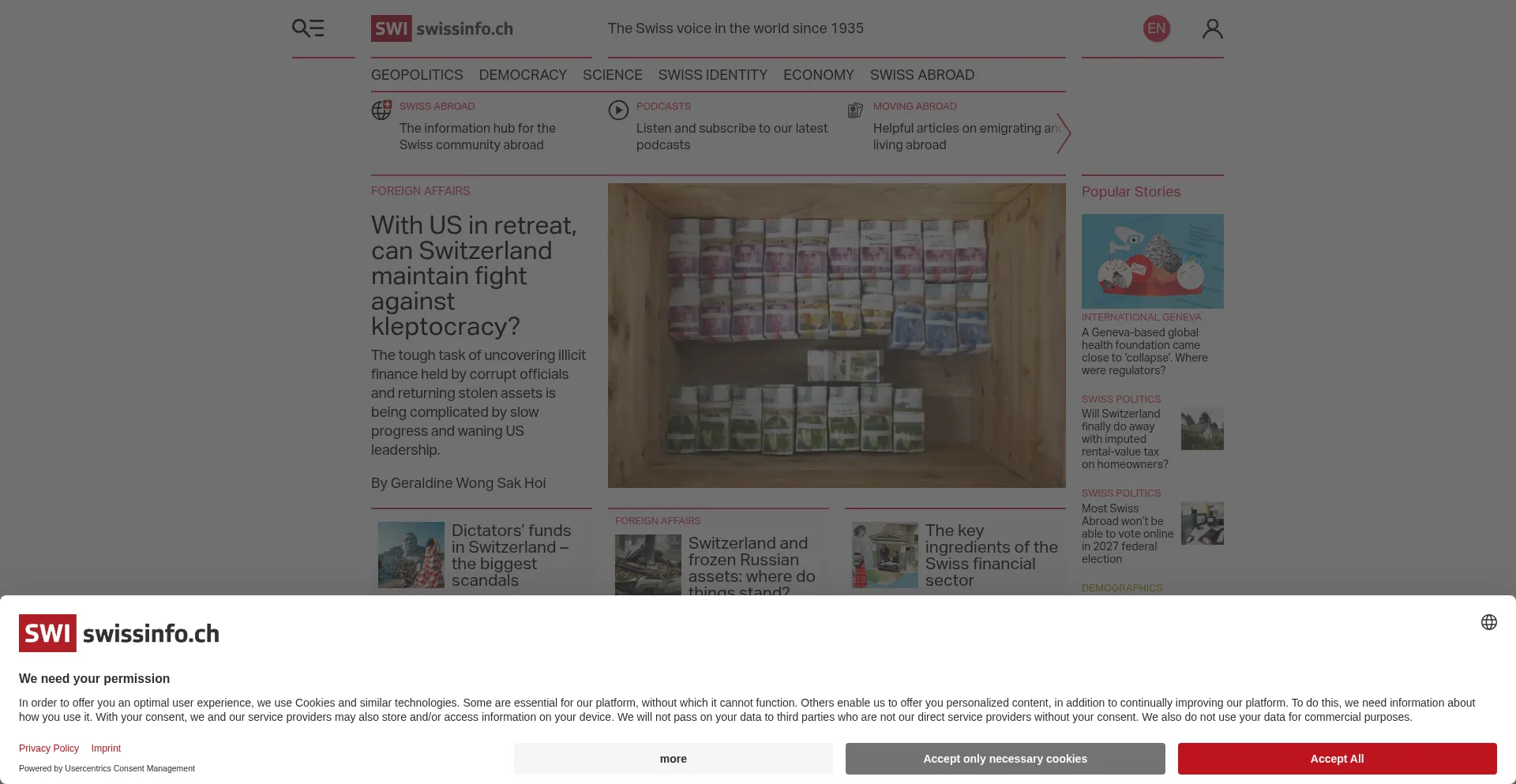 Ist Swissinfo.ch sicher und vertrauenswürdig?