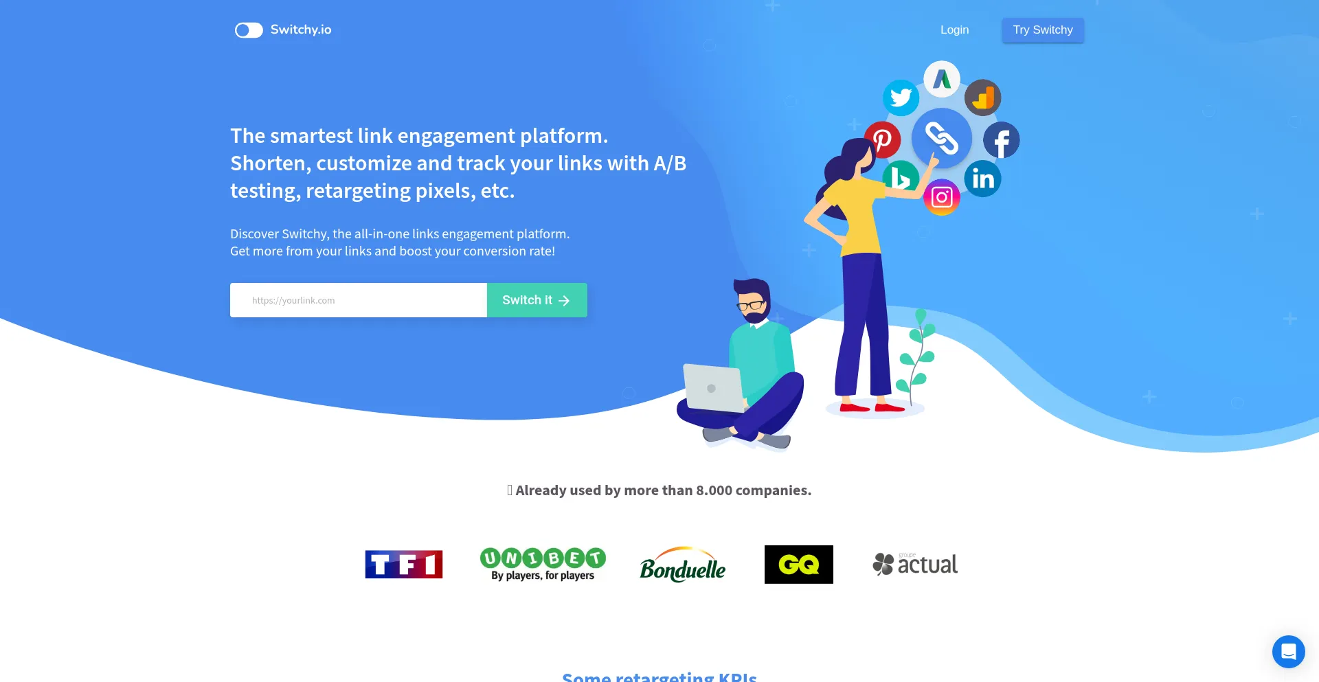 Website screenshot of Swiy.co