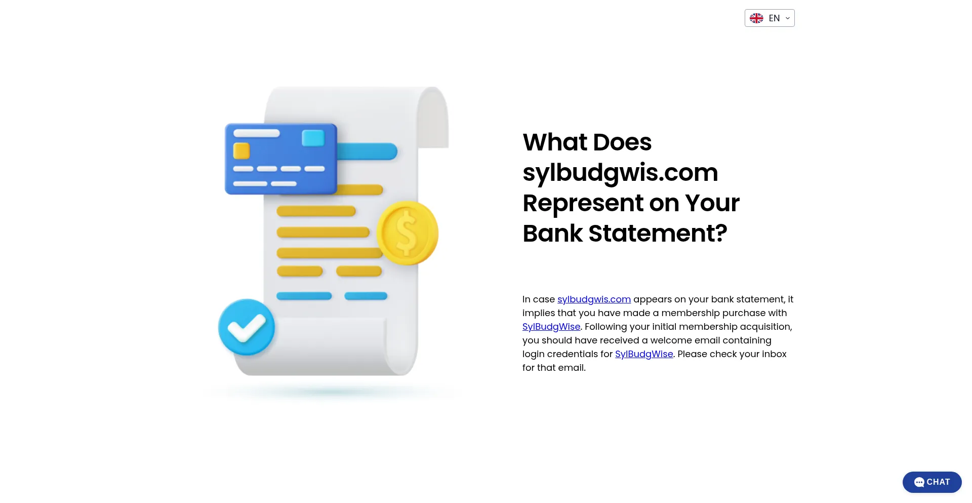 Website screenshot of Sylbudgwis.com