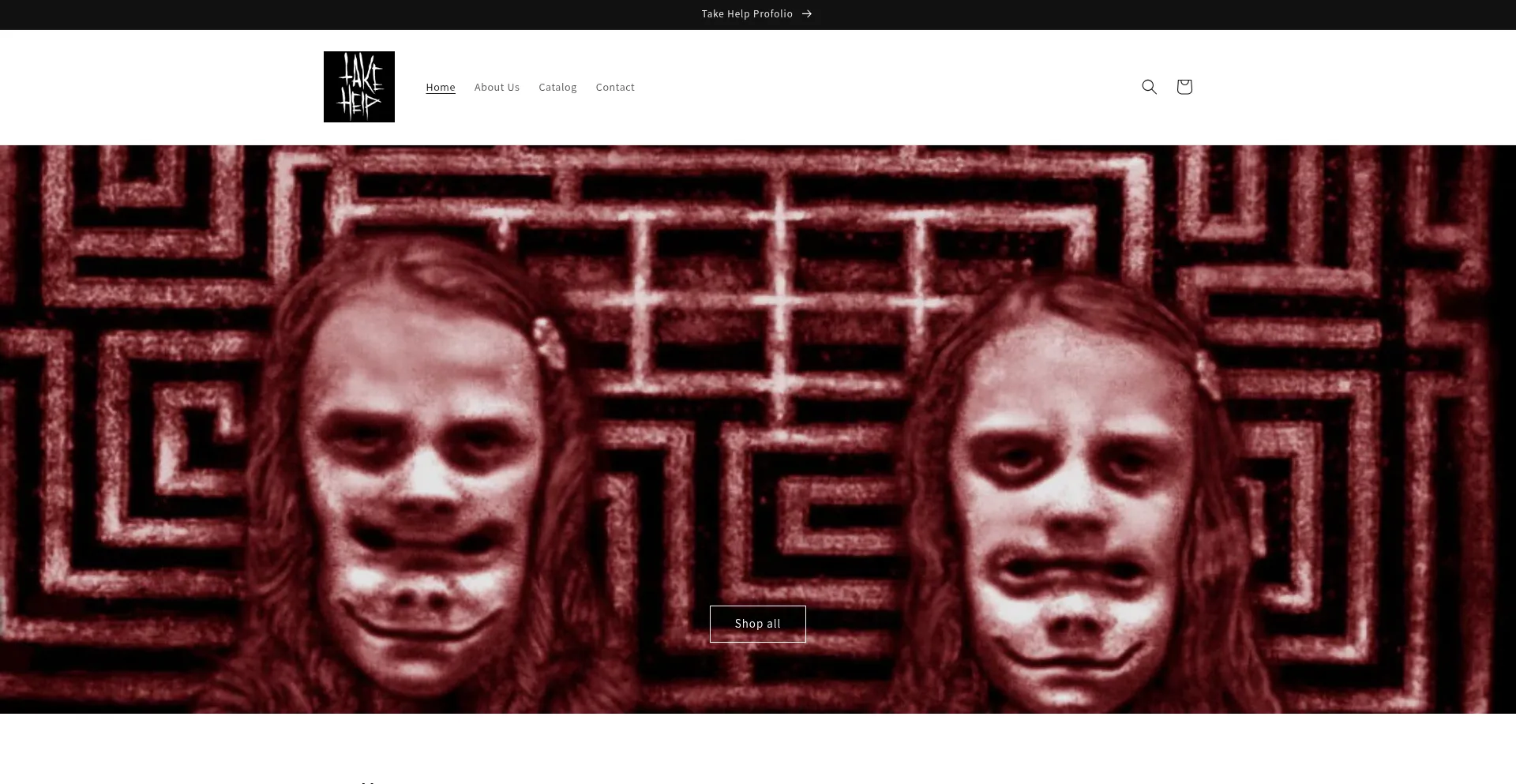 Website screenshot of Takehelp.net