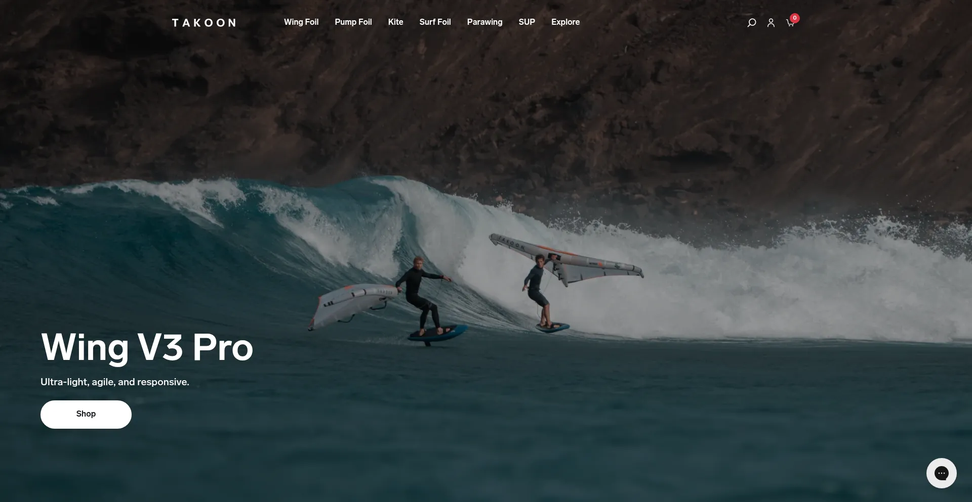 Website screenshot of Takoon.com