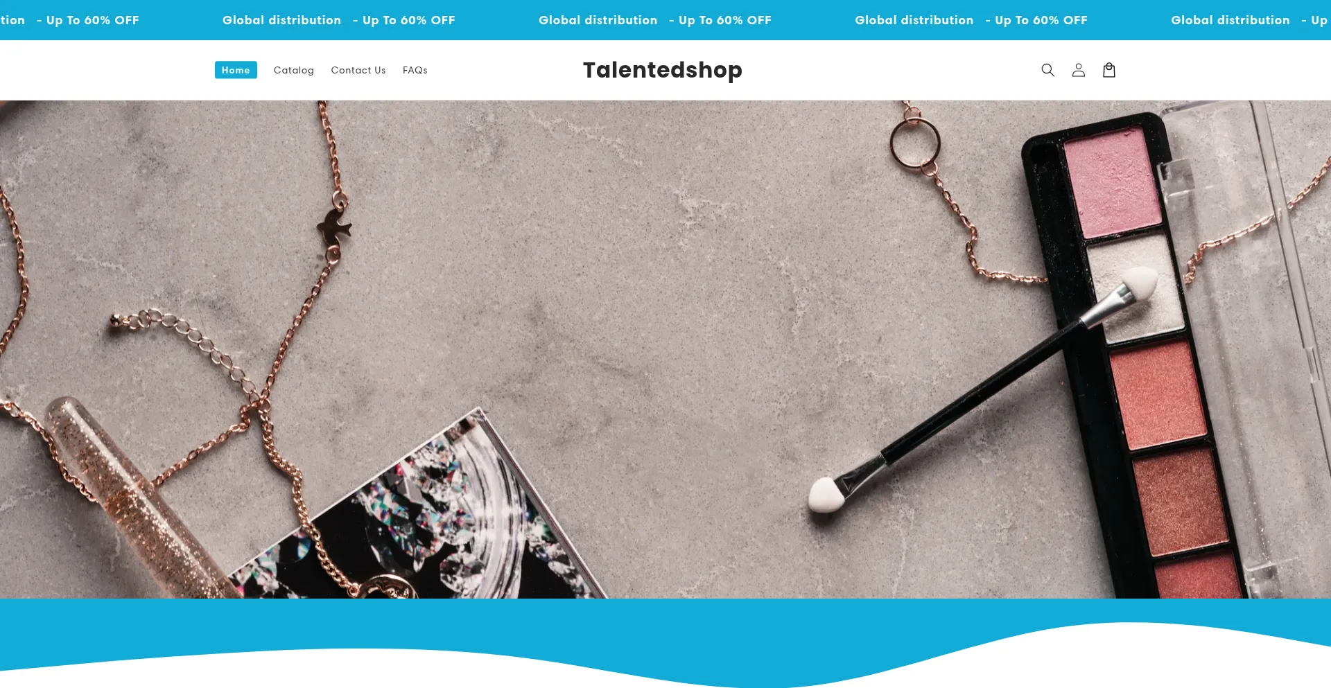 Website screenshot of Talentedshop.com