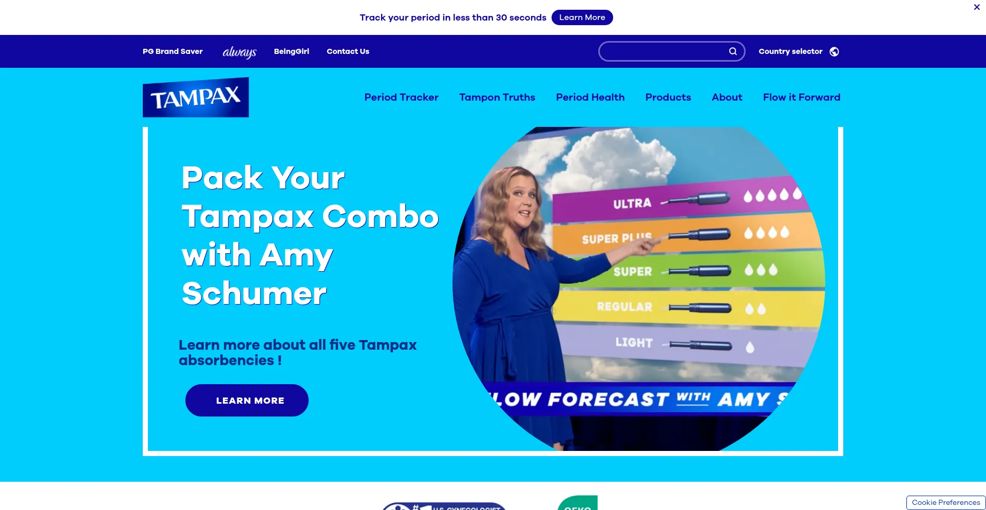 Ist Tampax.com sicher und vertrauenswürdig?