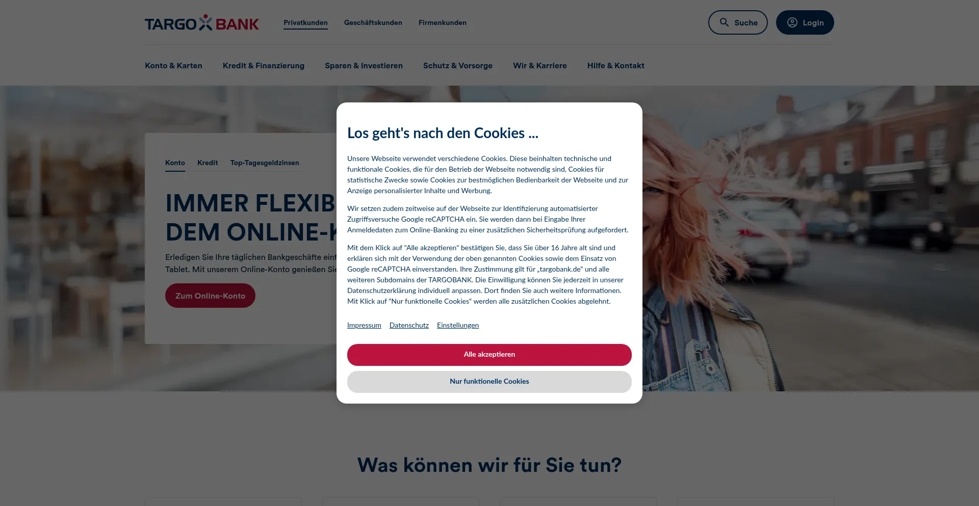 Targobank.de Screenshot