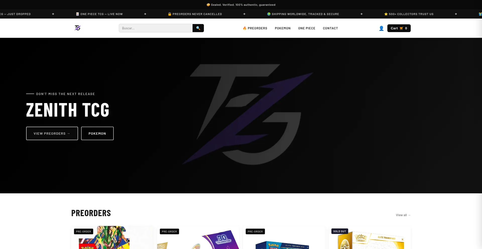 Tcgzenith.com