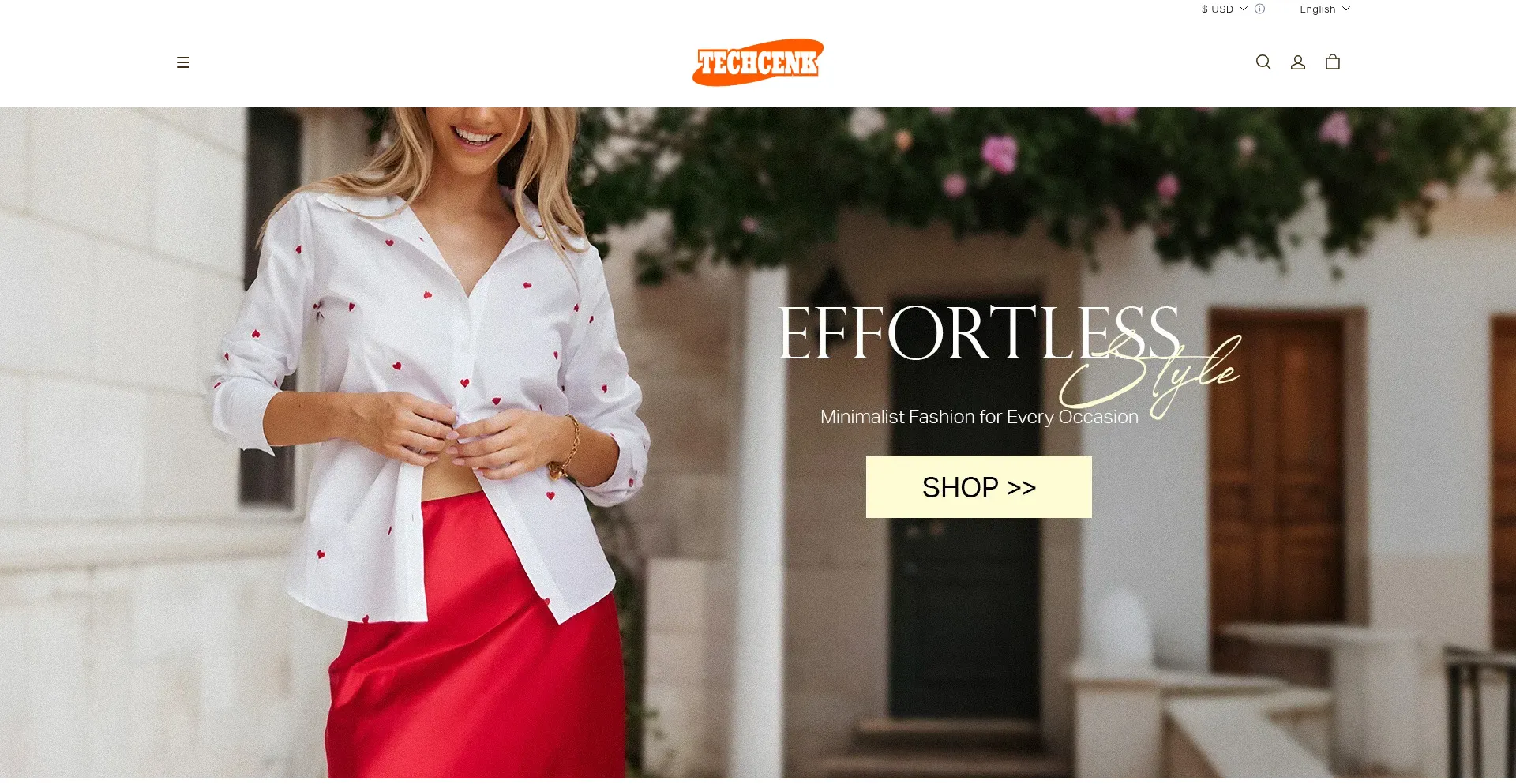 Website screenshot of Techcenk.shop