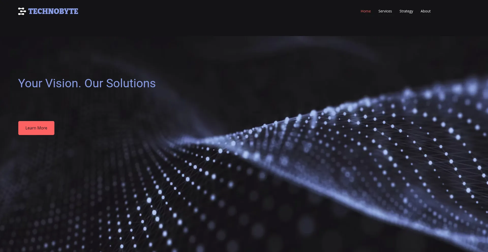 Website screenshot of Technobytesystems.com