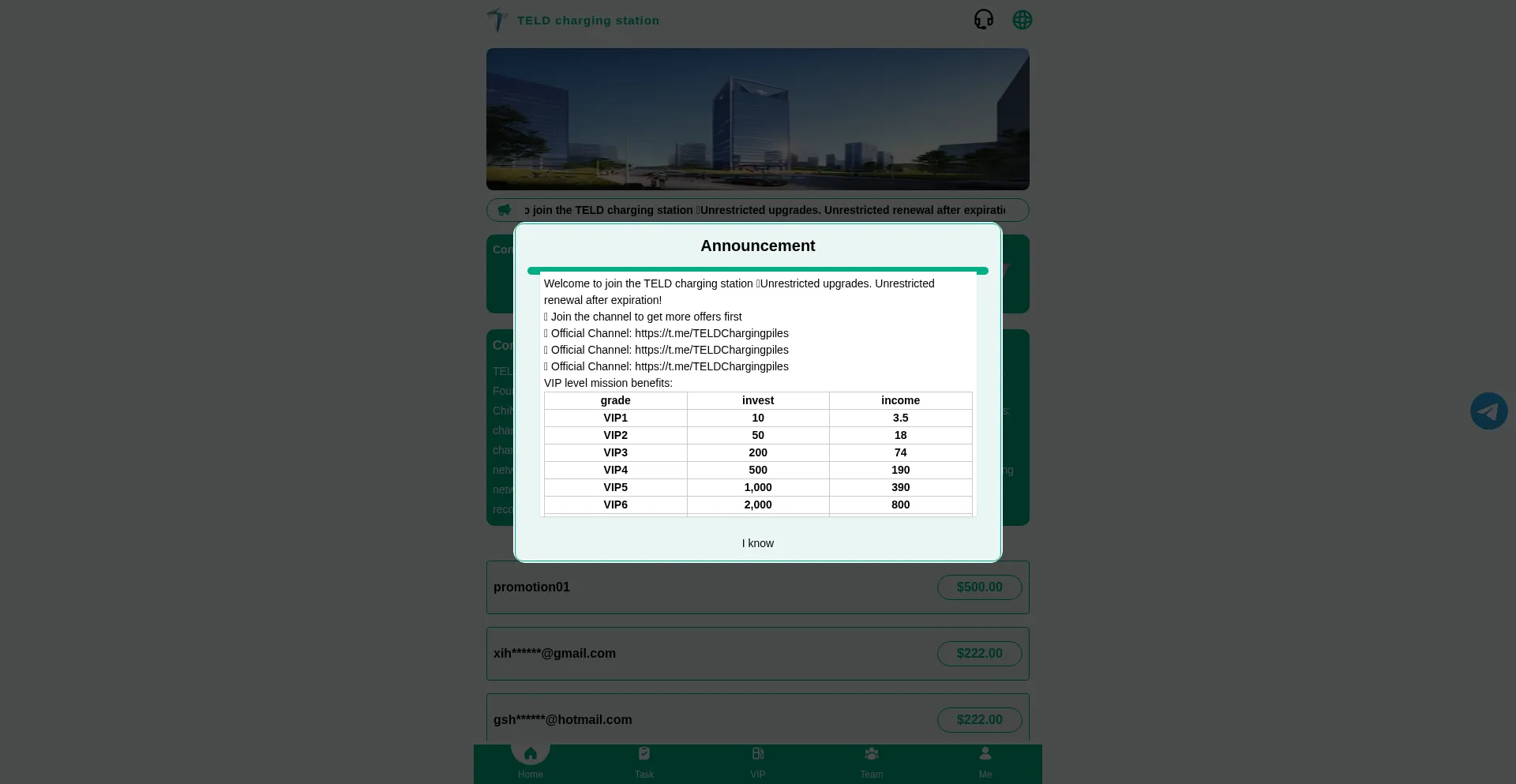 Website screenshot of Teldcn.top