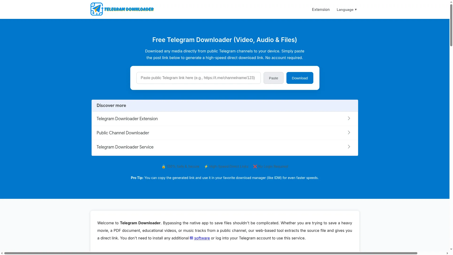 Telegramdownloader.net