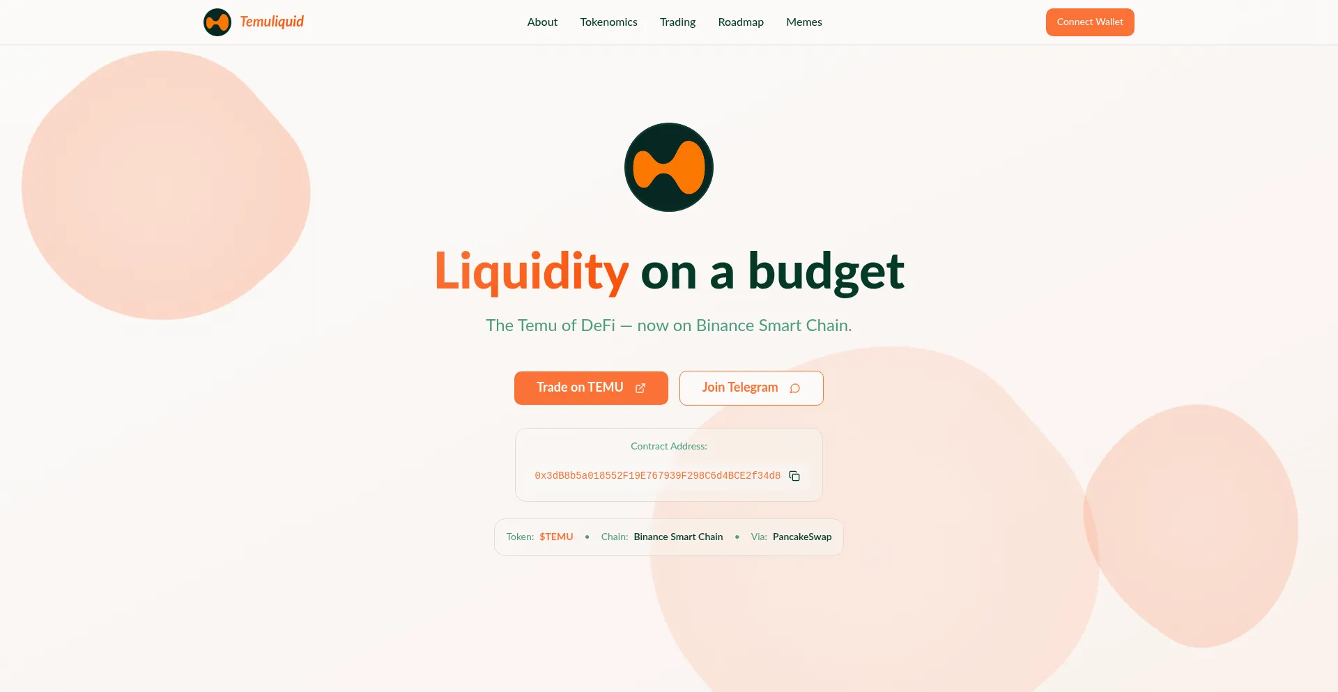 Temuliquid.xyz Screenshot