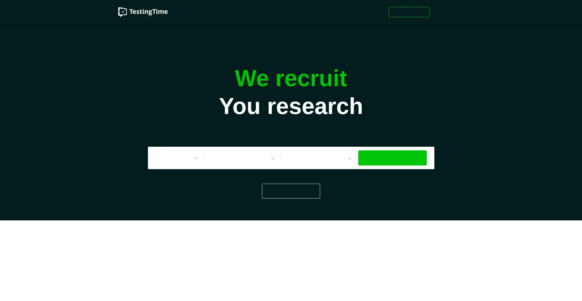 Website screenshot of Testingtime.com