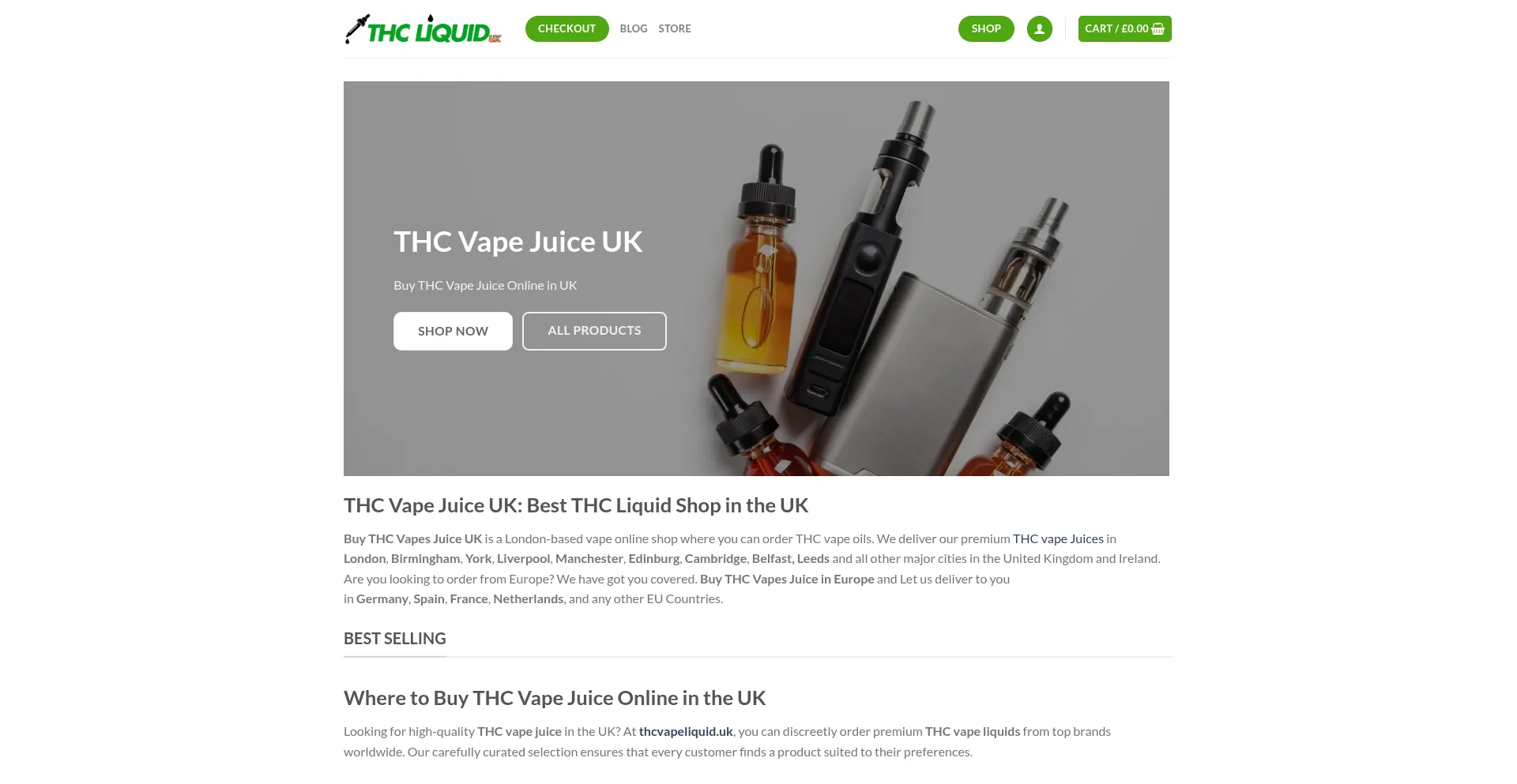 Ist Thcvapeliquid.uk sicher und vertrauenswürdig?
