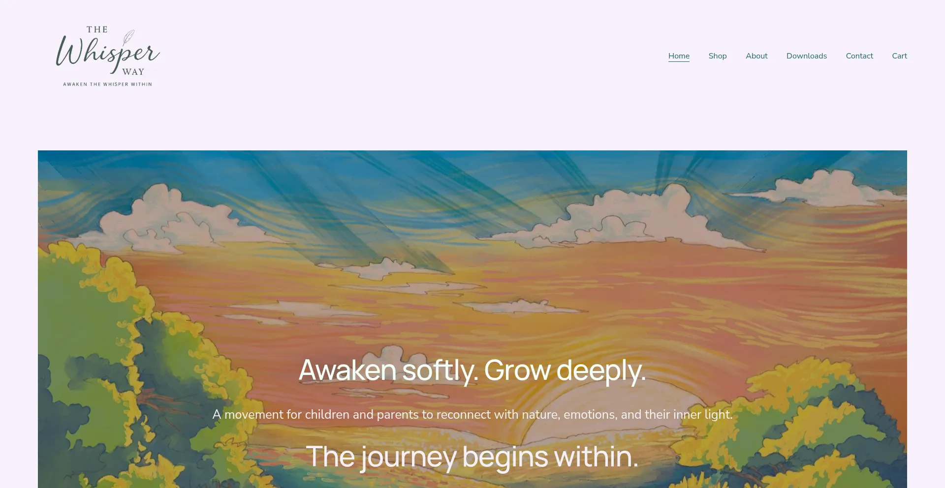 Website screenshot of The-whisper-way.com