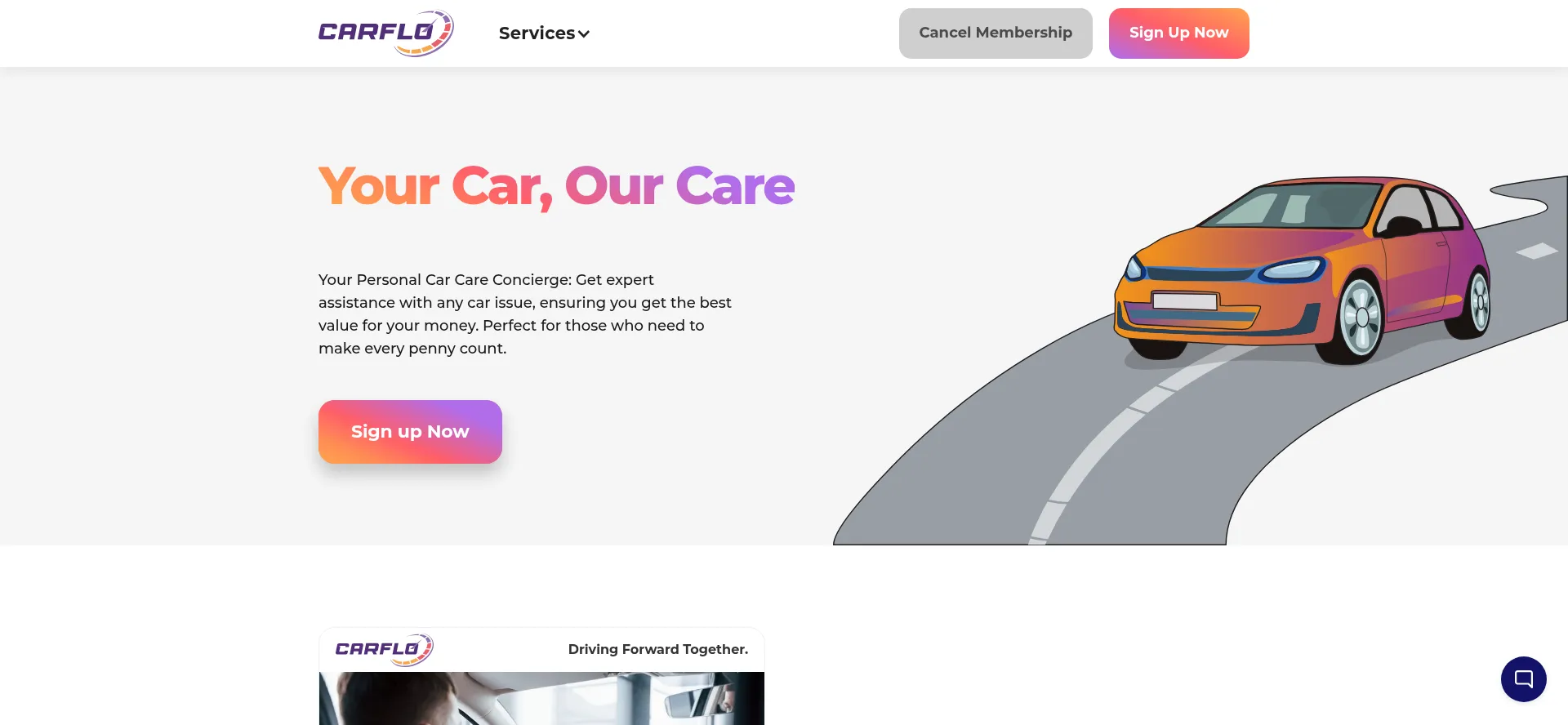Website screenshot of Theacc.co.uk
