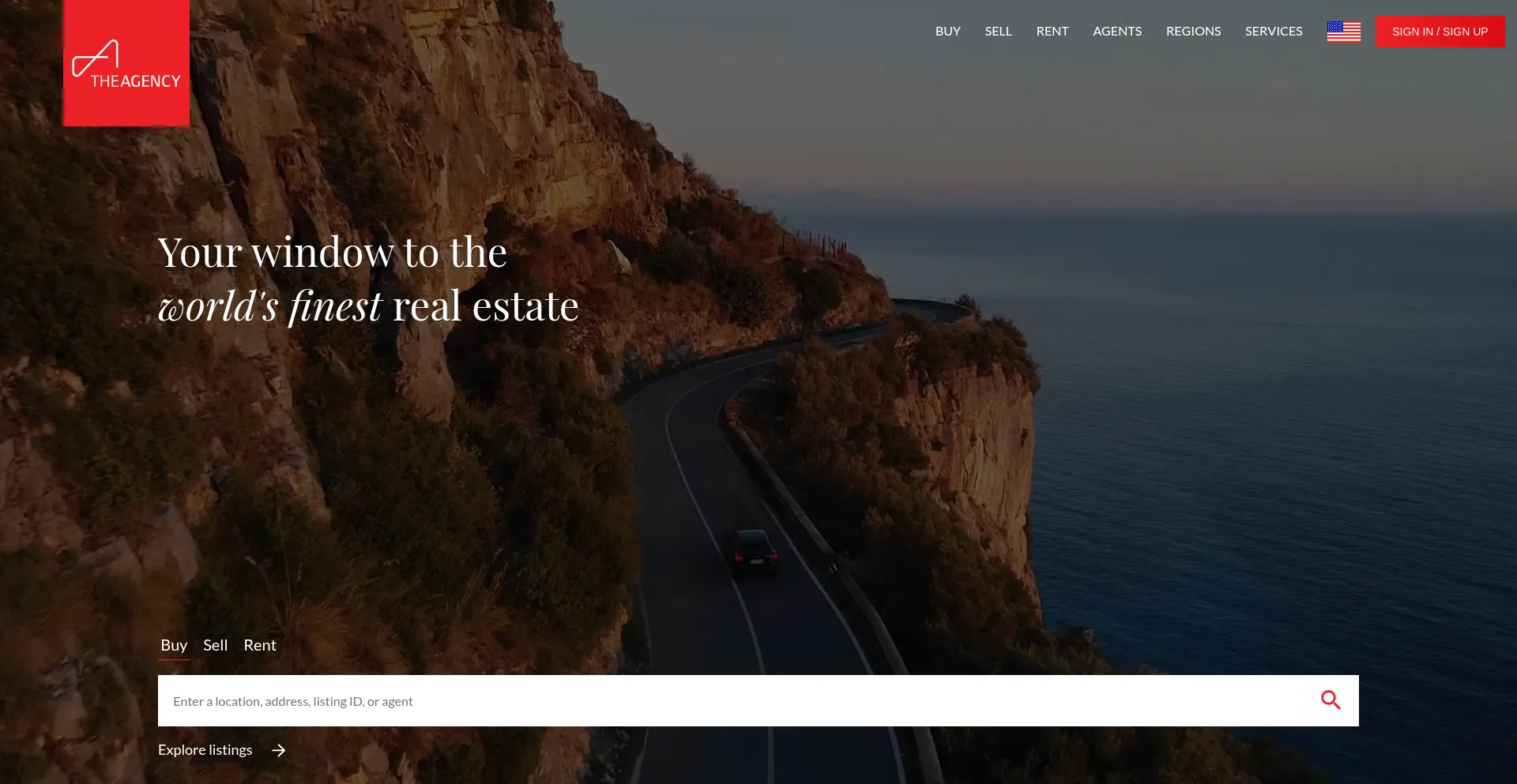 Theagencyre.com Screenshot