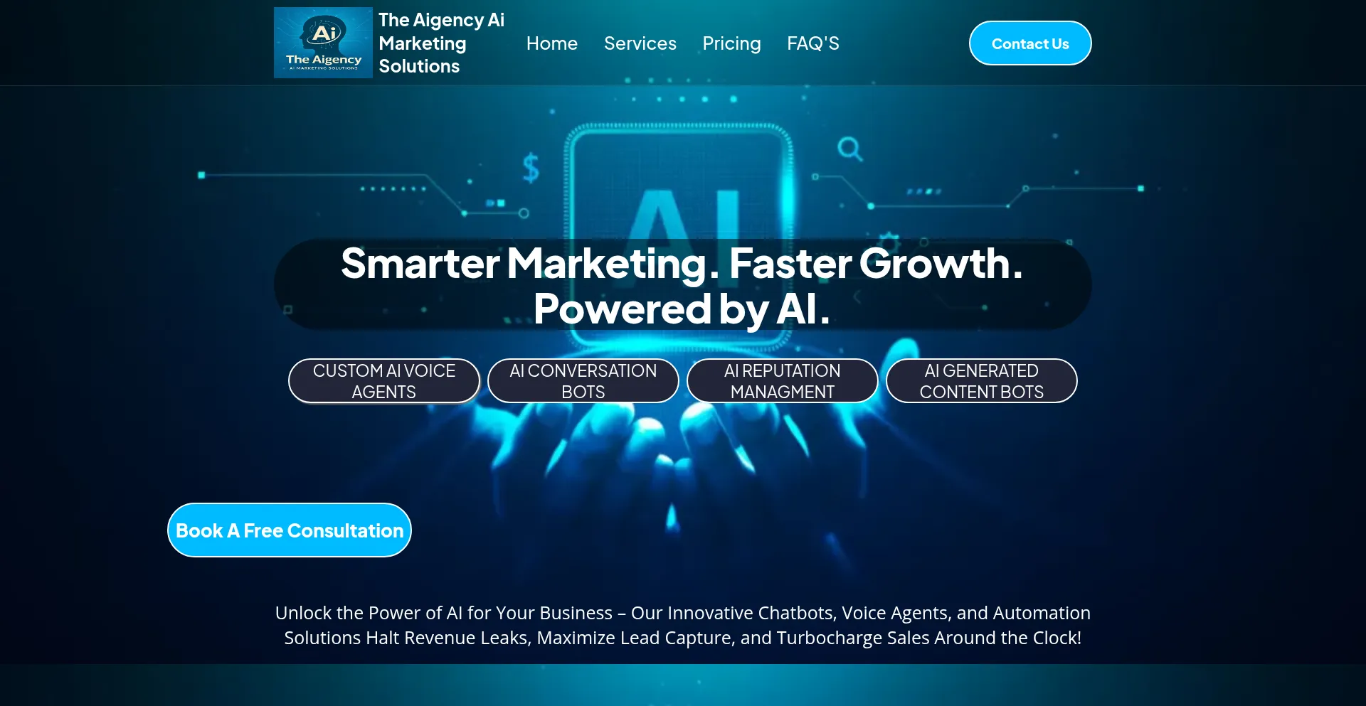 Theaigencyai.com Screenshot