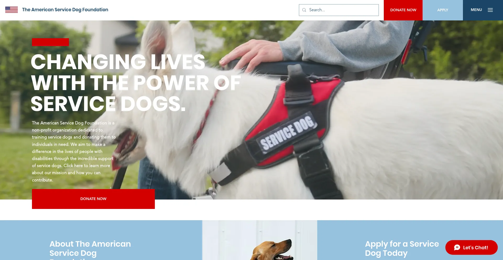 Theamericanservicedogfoundation.org