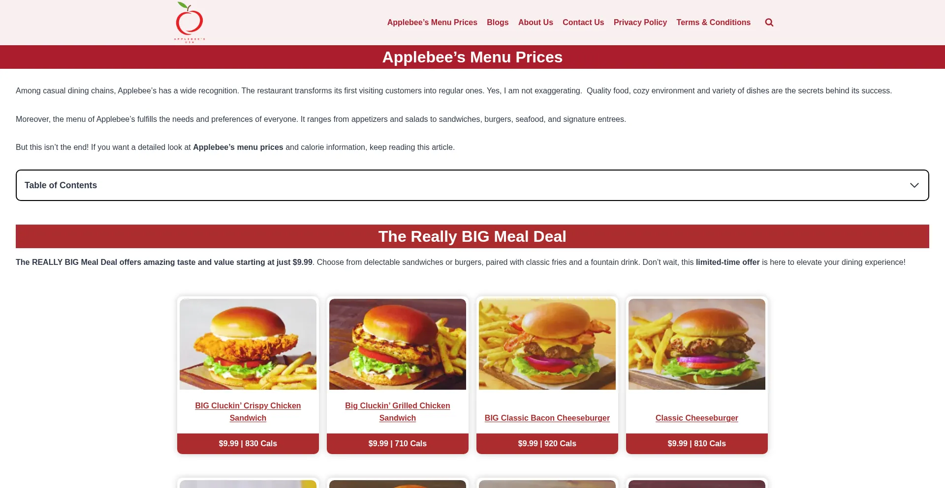 Theapplebmenupricesus.com Screenshot
