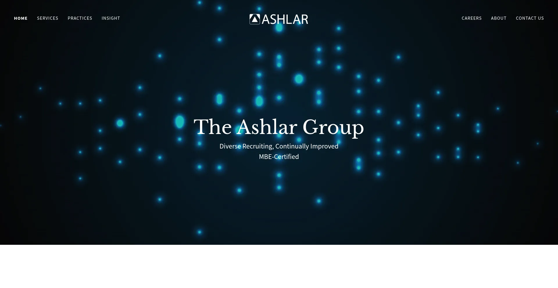Website screenshot of Theashlargrp.com