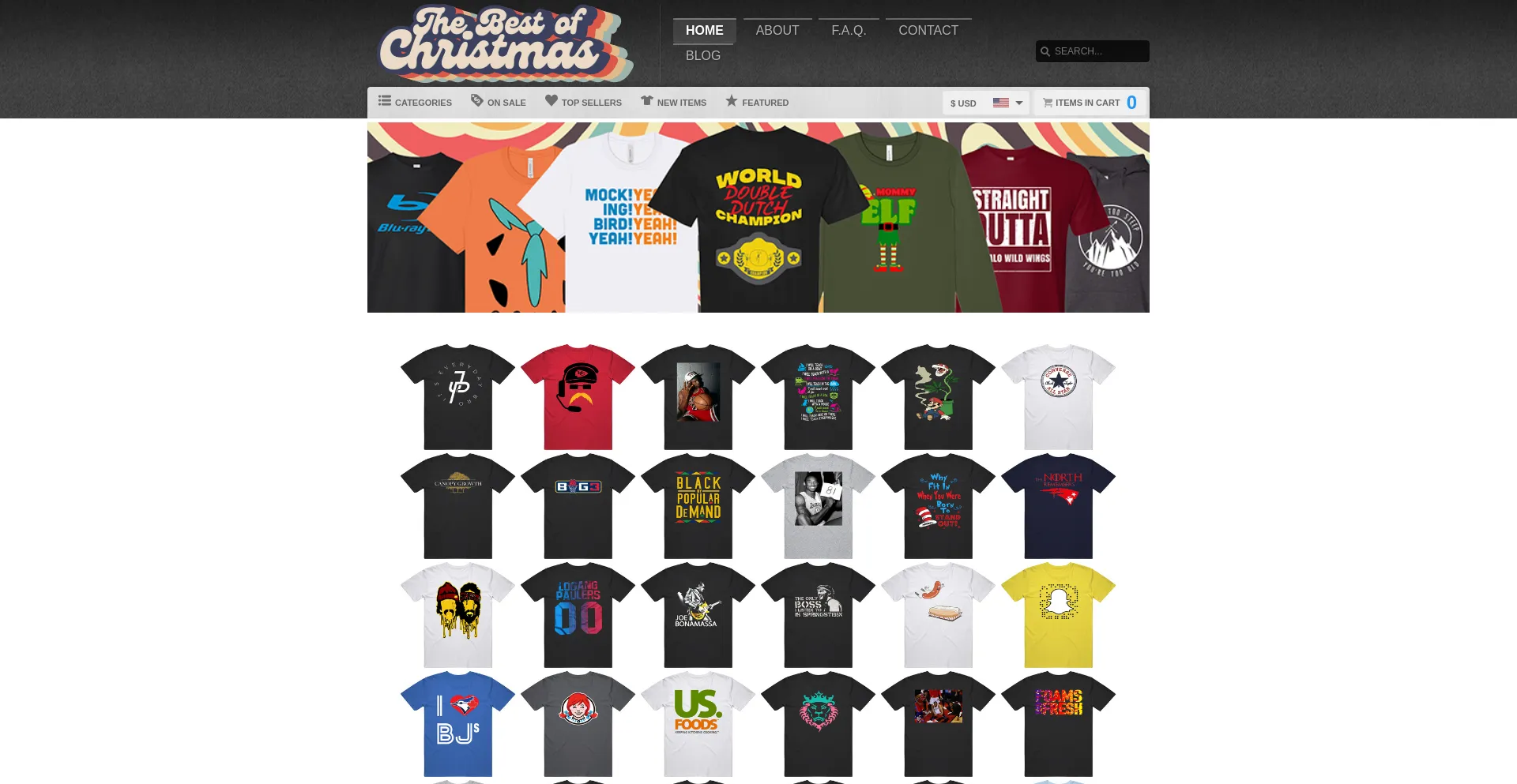 Website screenshot of Thebestofchristmas.com
