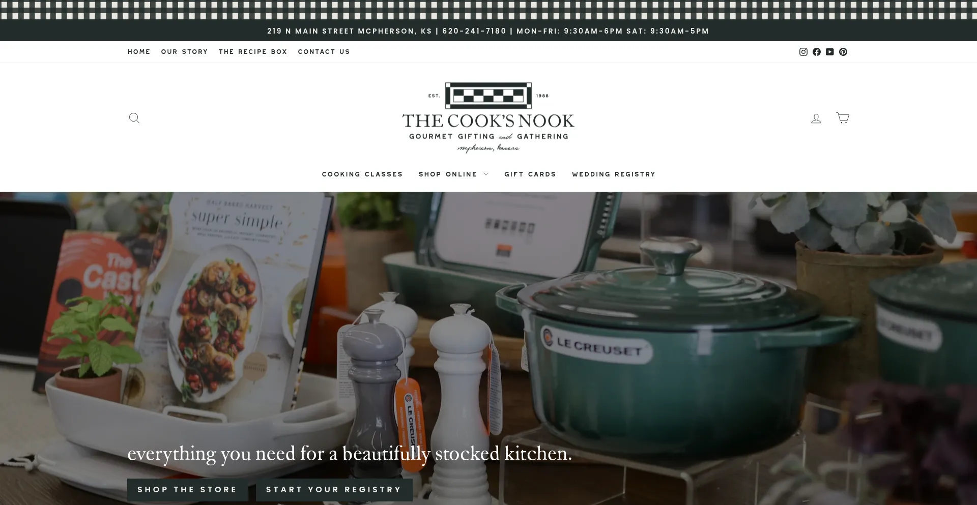 Thecooksnookmcpherson.com