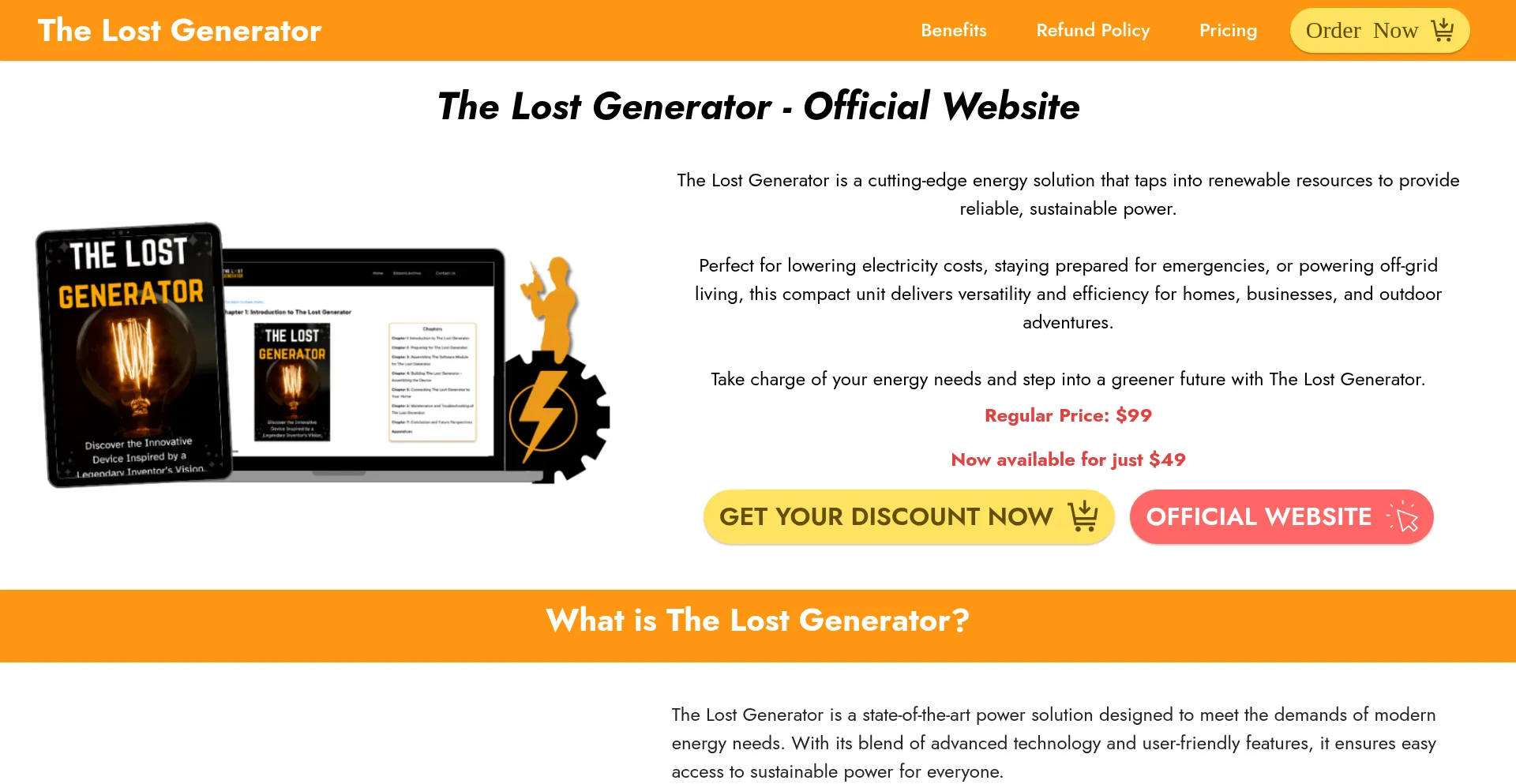 Theelostgenerator.com Screenshot