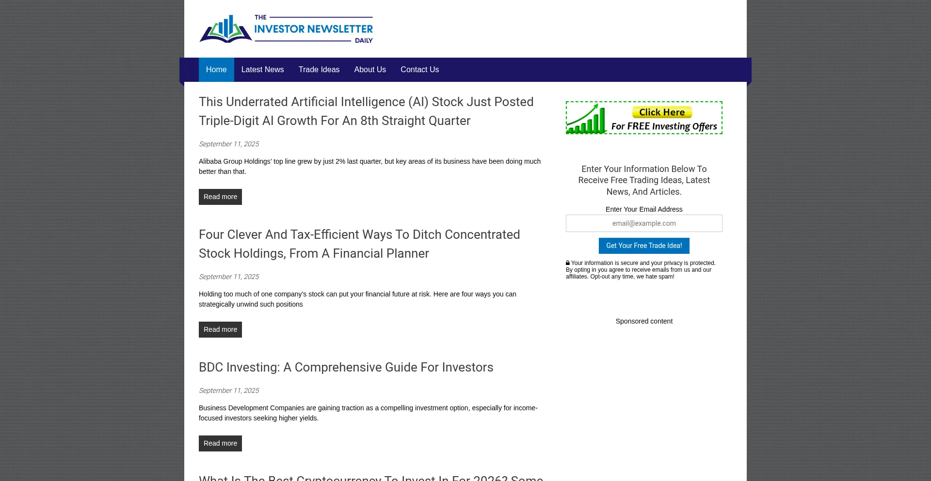Ist Theinvestornewsletterdaily.com sicher und vertrauenswürdig?