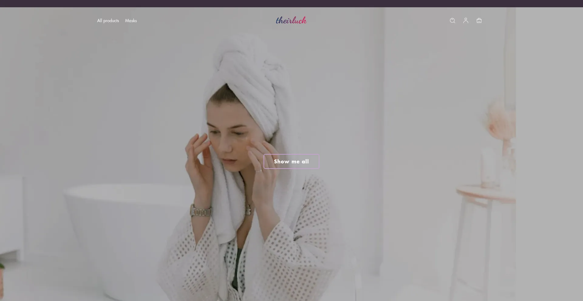 Website screenshot of Theirluck.com