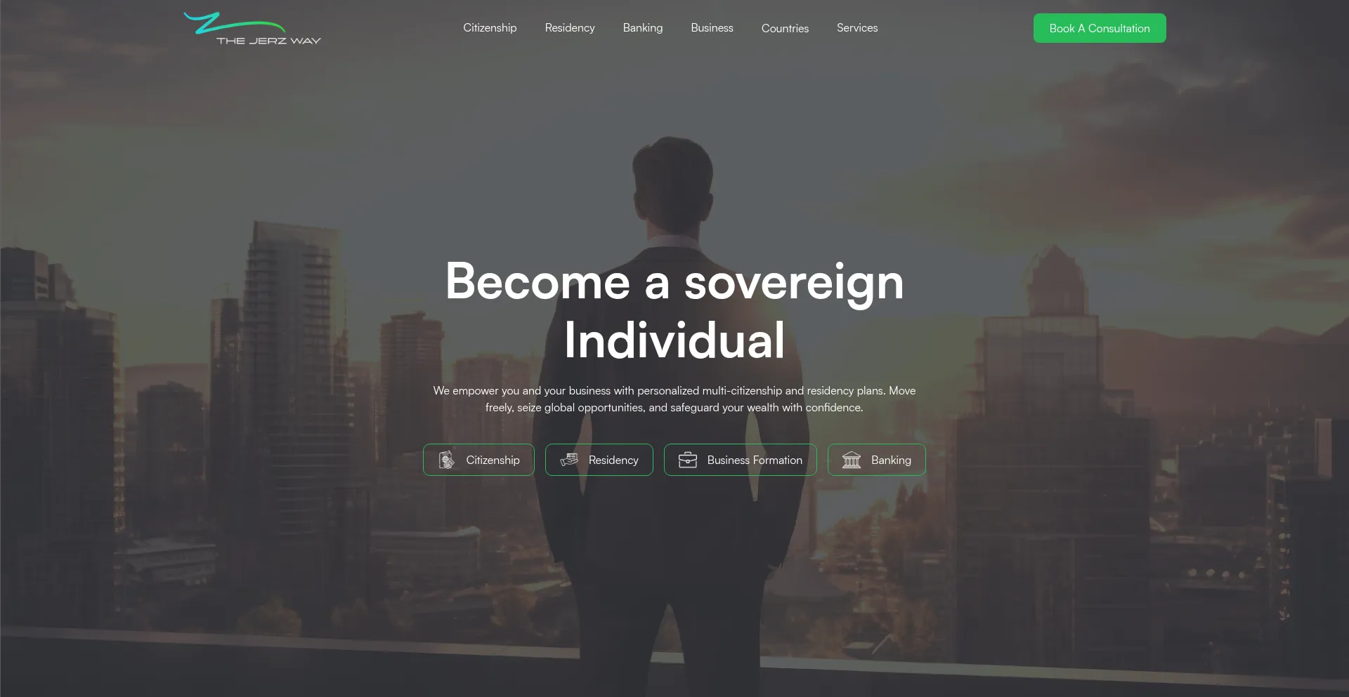 Website screenshot of Thejerzway.com