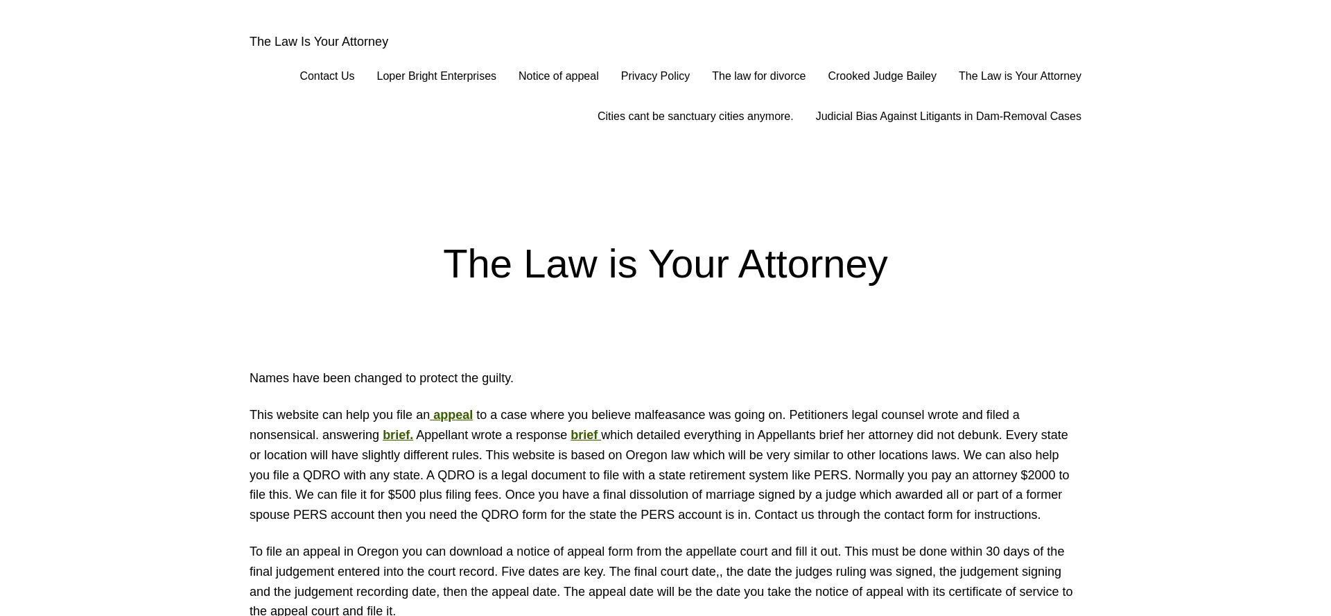 Thelawisyourattorney.com