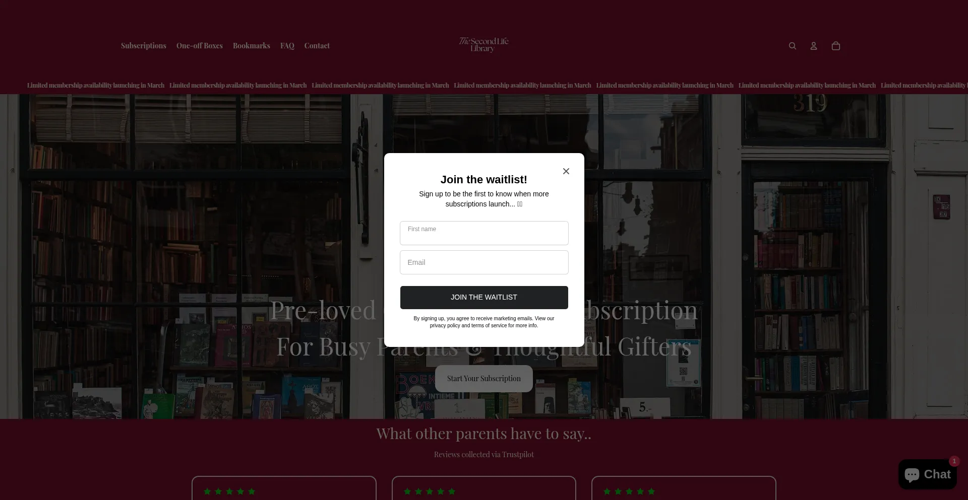 Thesecondlifelibrary.co.uk