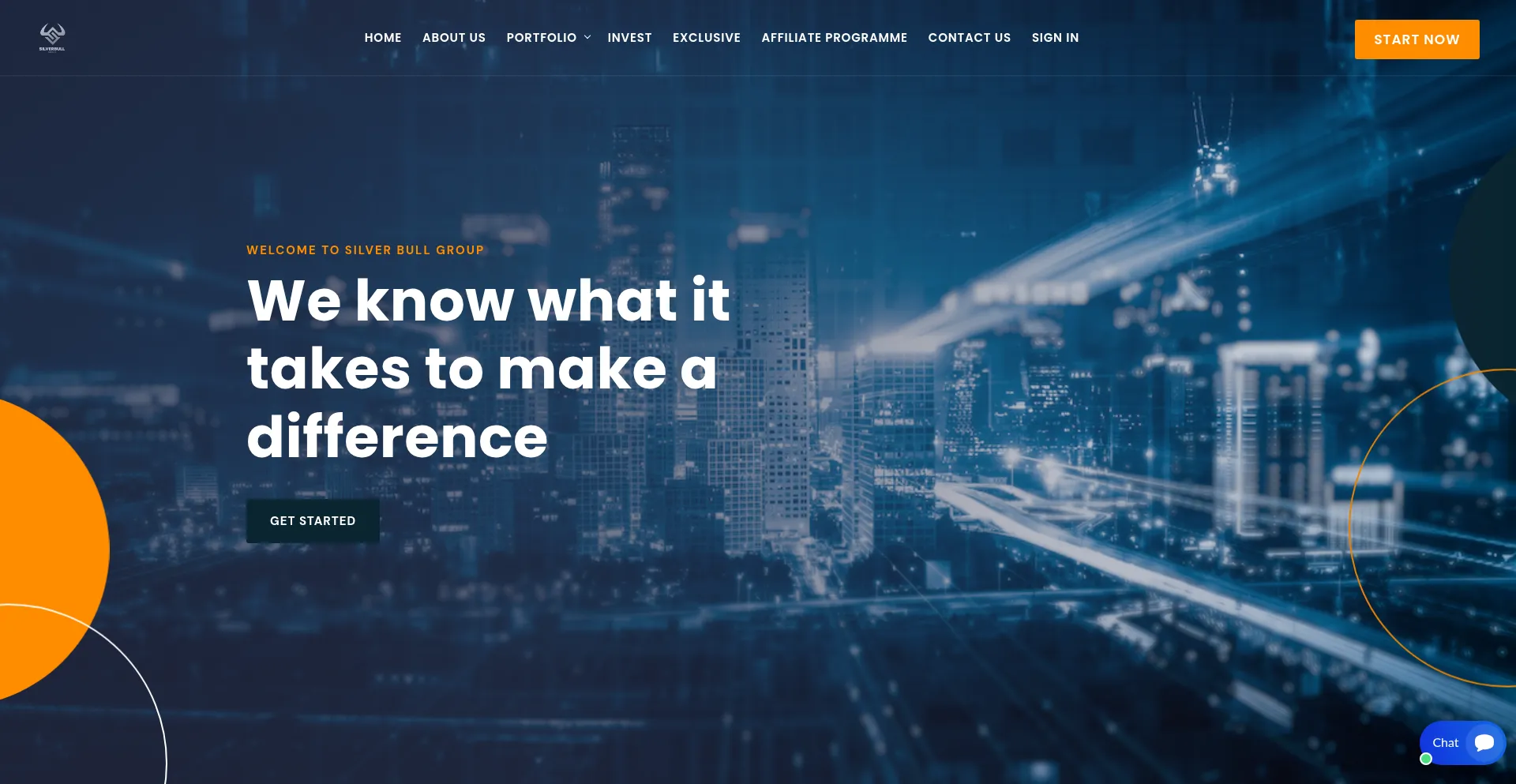 Website screenshot of Thesilverbullgroup.com