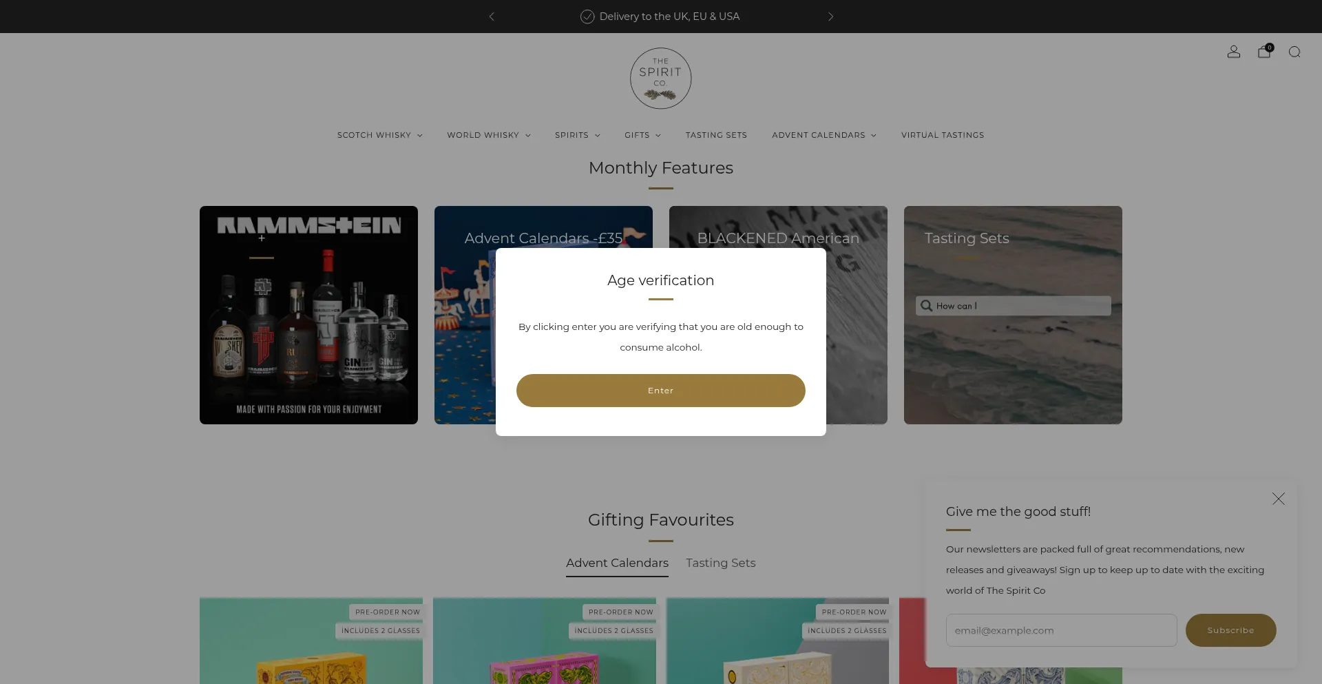 Thespiritco.com Screenshot