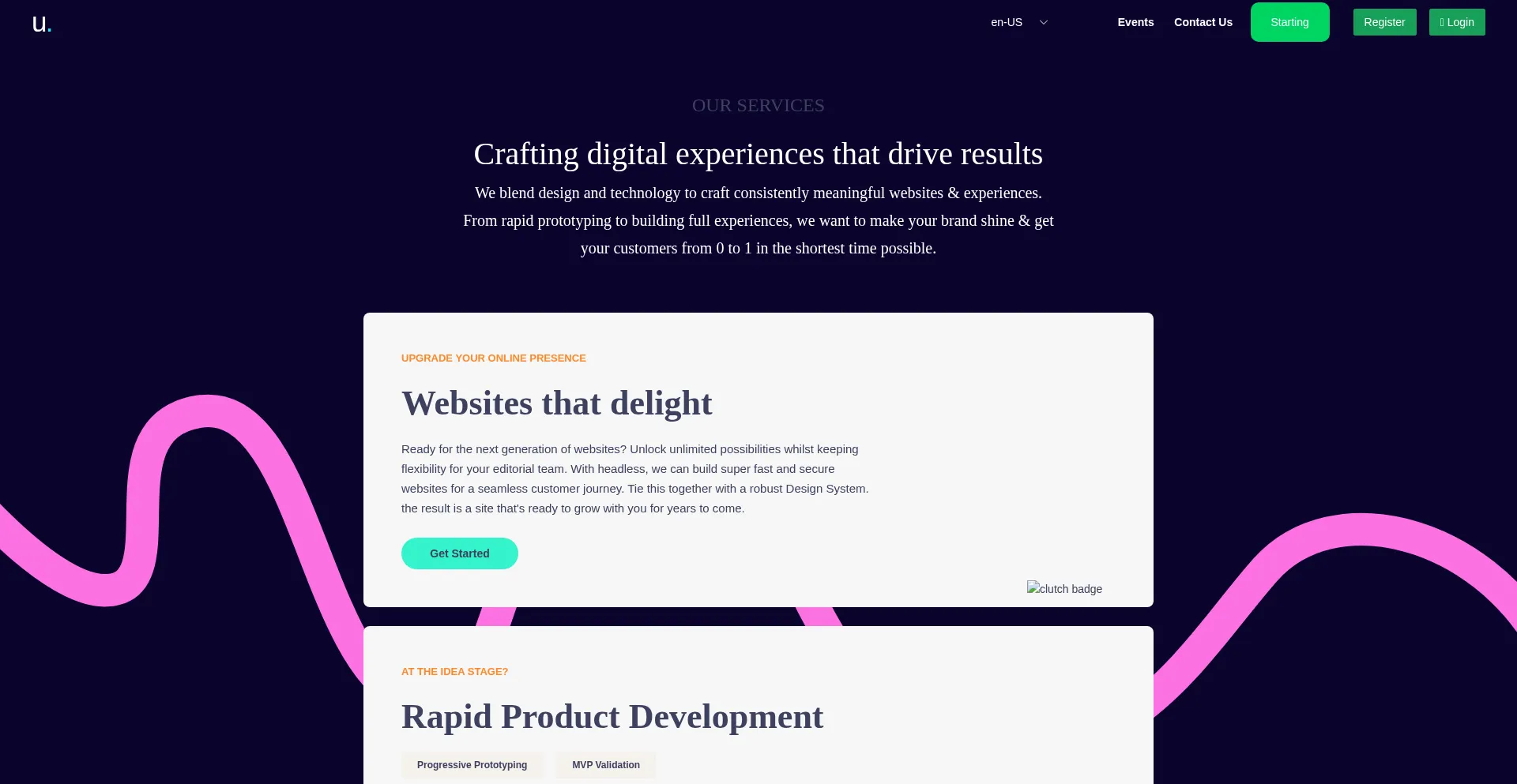 Website screenshot of Thisisundefinedact.com