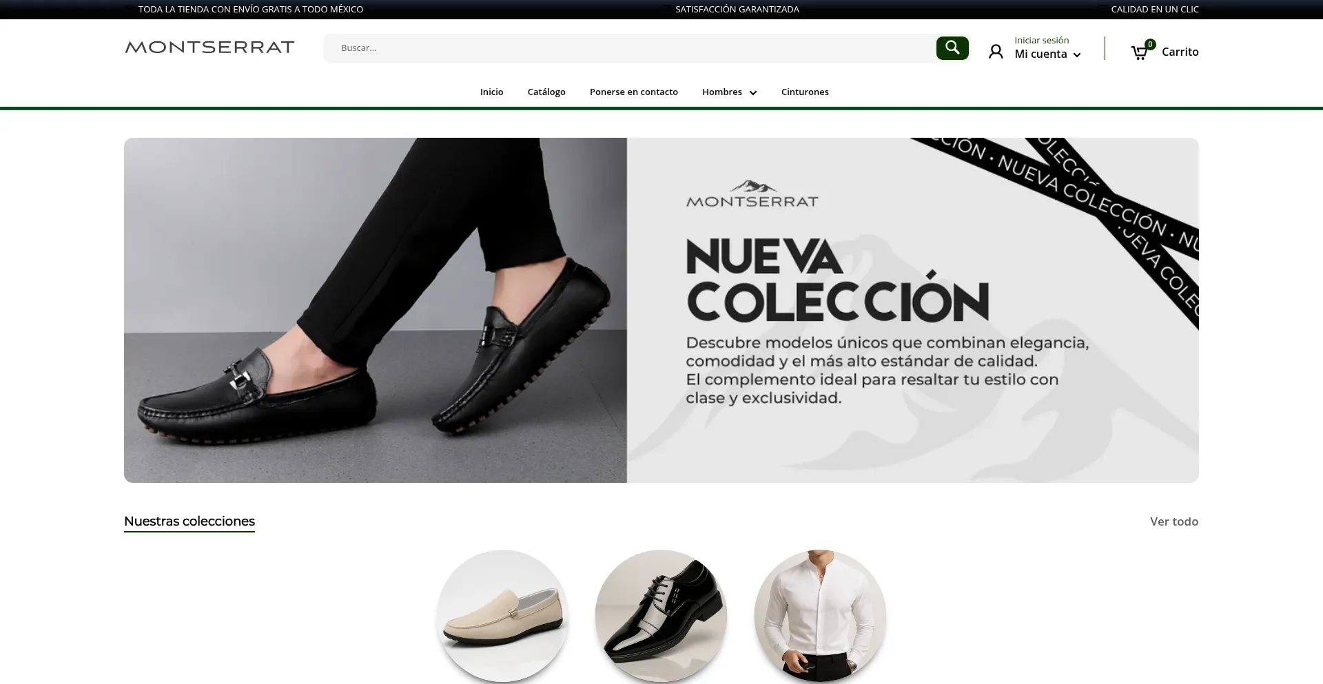 Website screenshot of Tiendamontserrat.shop