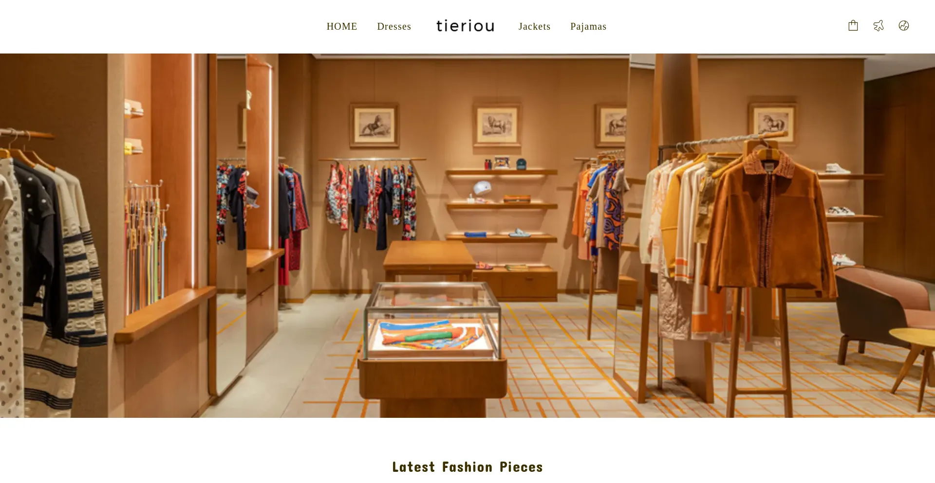 Website screenshot of Tieriou.com